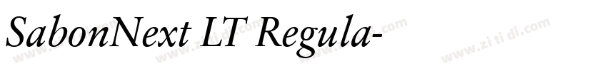 SabonNext LT Regula字体转换